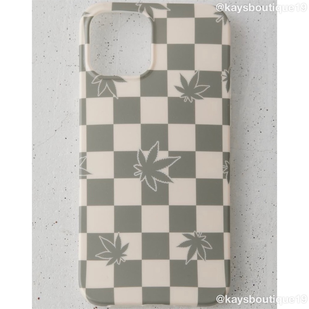 NIB UO Leaf Check iPhone Case